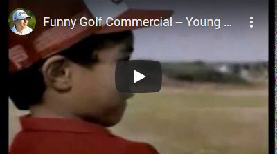 Funny Golf Commercial -- Young Tiger Woods Wins the British Open